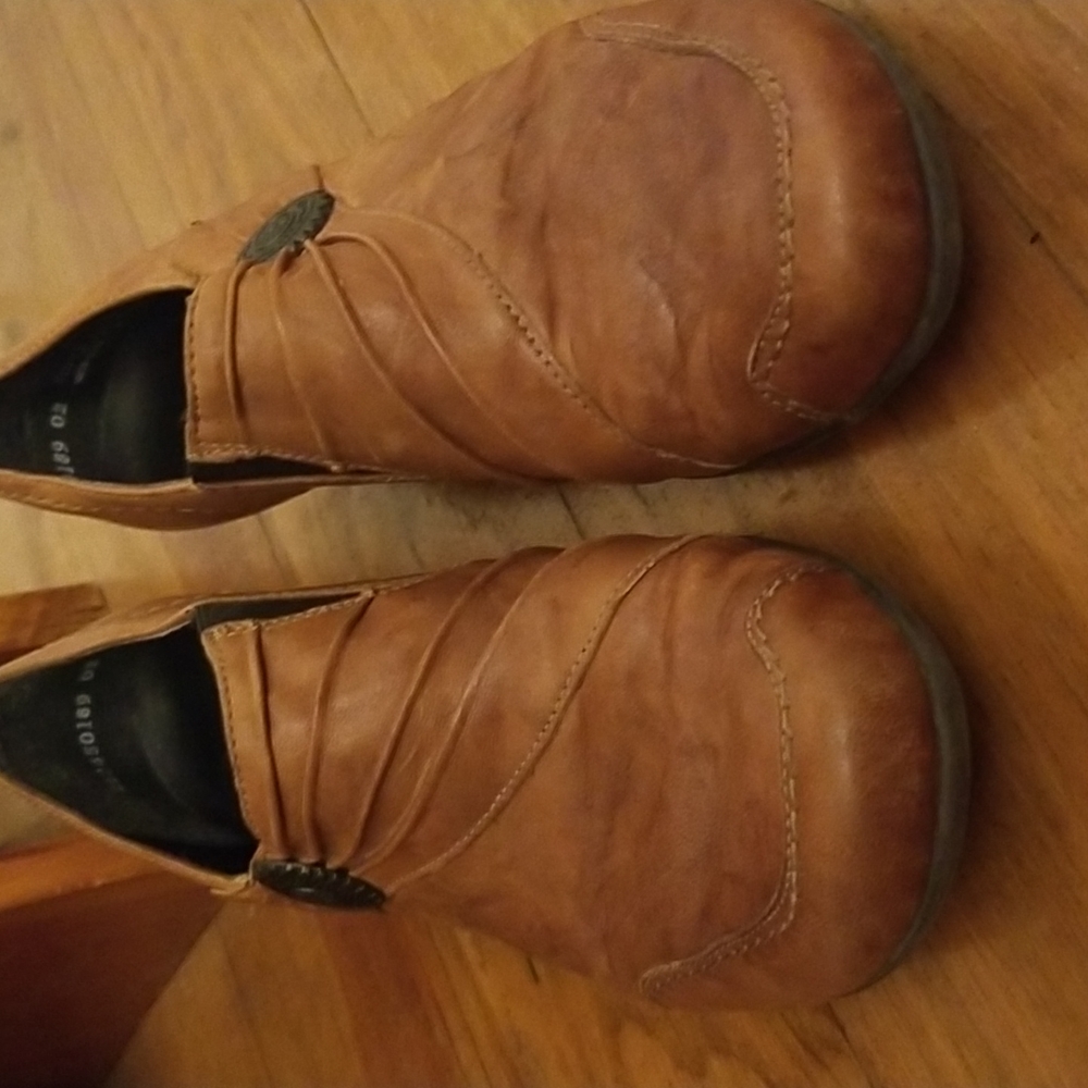 Rieker tan leather shoes - Picture 2 of 8